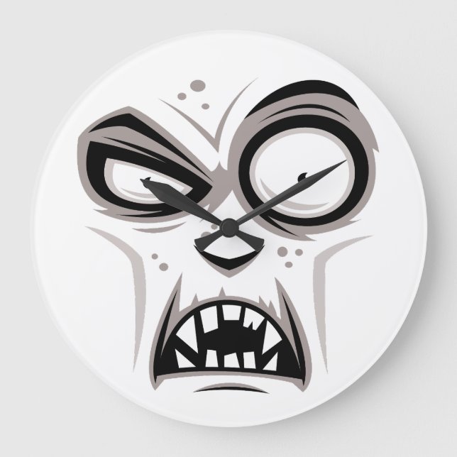 Relógio Grande Nosferatu Vampire Face (Frente)
