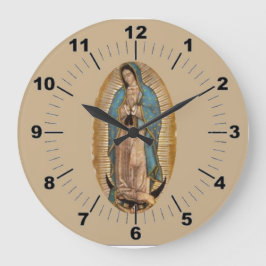Relógio Grande Nossa Senhora de Guadalupe Wall Clock