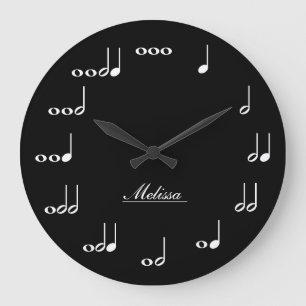 Relógio Grande Notas personalizadas da música