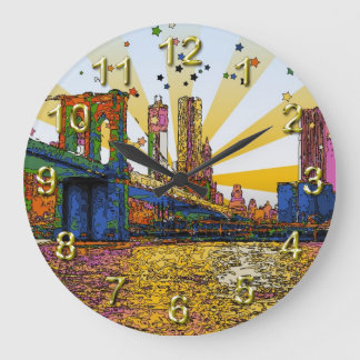 Relógio Grande Nova Iorque Psicodélico: Ponte Brooklyn, WTC nº 1