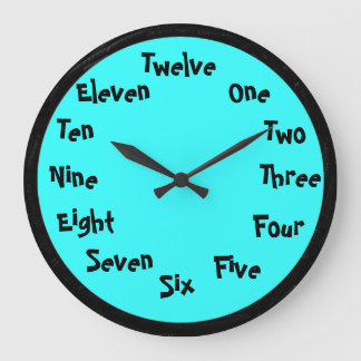 Relógio Grande Número de palavras Bloqueio de Parede