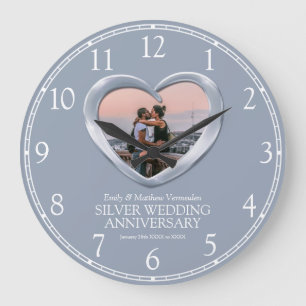 Relógio Grande Números de fotos do aniversário de casamento de Si