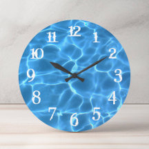 Números de Salpico Branco Piscina Azul Natação