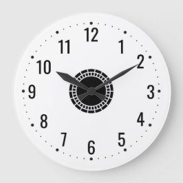 Relógio Grande Números Pretos para um Branco