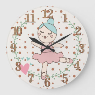Relógio Grande Nursery Room Dancing Ballerina