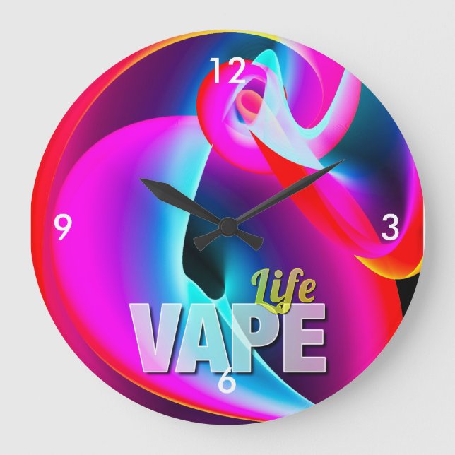 Relógio Grande Nuvem legal louca de Vape (Frente)