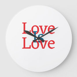 Relógio Grande O amor é o orgulho vermelho vermelho Junho Texto s