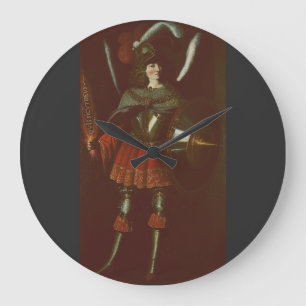 Relógio Grande O Arcanjo Miguel por Francisco de Zurbarán Arte