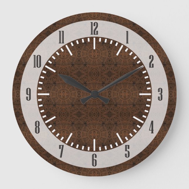 Relógio Grande O armário de madeira antigo telhou o teste padrão (Frente)