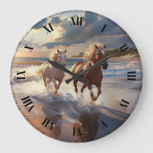 Relógio Grande O Cavalo Azulejo