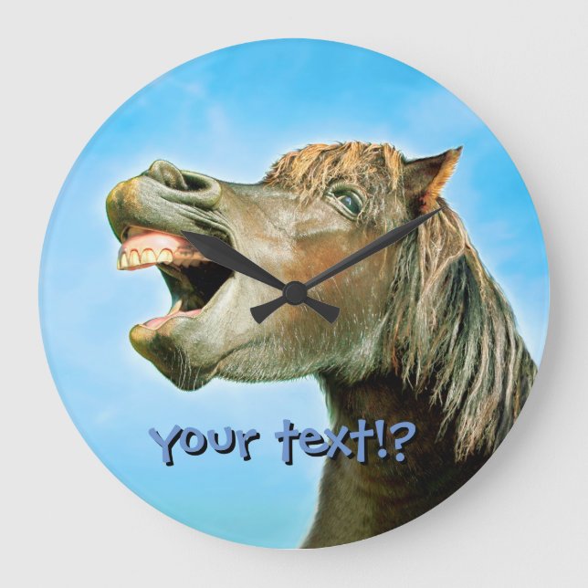 Relógio Grande O cavalo rindo (Frente)