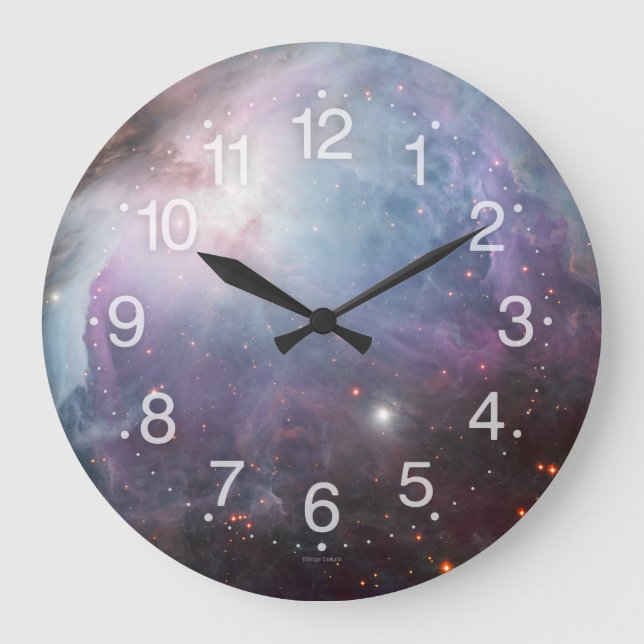 Relógio Grande O céu bege do marrom azul da astronomia de Orion (Frente)