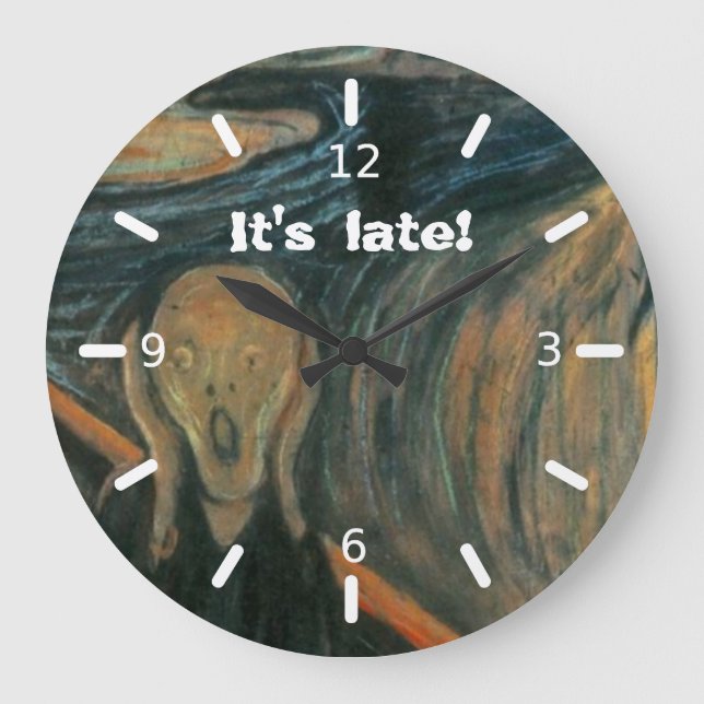 Relógio Grande O Gritar (Frente)