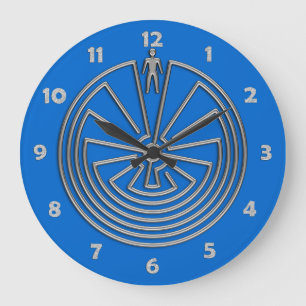 Relógio Grande O homem no labirinto - prata