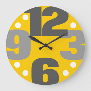 Relógio Grande O máximo - amarelo
