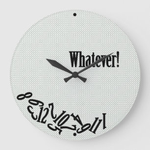 Relógio Grande O que quer que - números dispersados