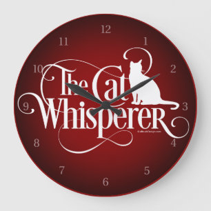 Relógio Grande O Whisperer do gato