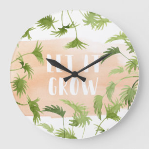 Relógio Grande Oásis Interior Deixar crescer