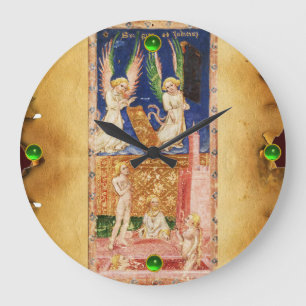 RELÓGIO GRANDE OBJETIVOS ANTÍQUIDOS DE RENASCIMENTO 20/O ACÓRD