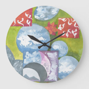 Relógio Grande Observance Folk Art de AnyaC