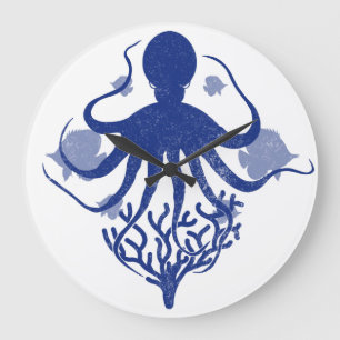 Relógio Grande Octopus (light background)