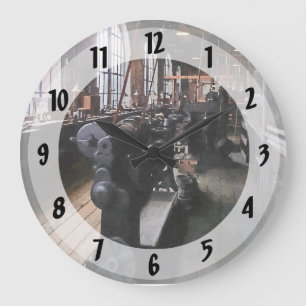 Relógio Grande Oficina de construção mecânica pesada com lâmp