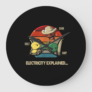 Relógio Grande Ohm Volt Amp Eletricidade Explicou Eletricidade