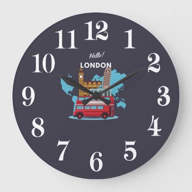 Relógio Grande Olá Londres  (Frente)