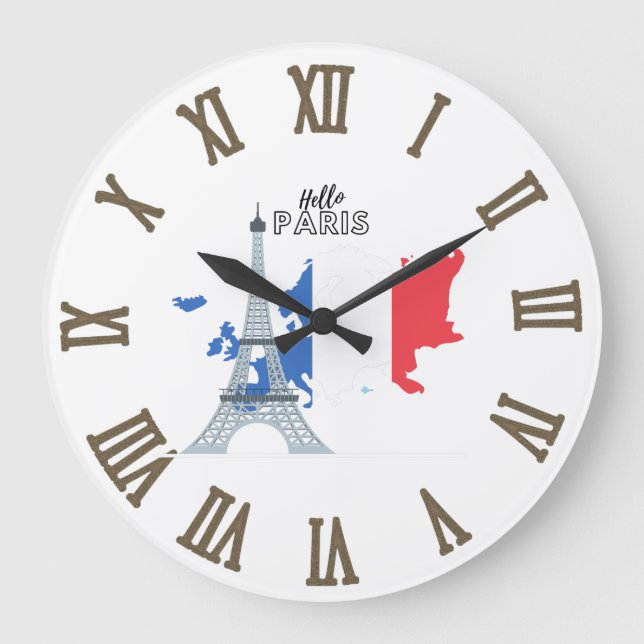 Relógio Grande Olá Paris  (Frente)