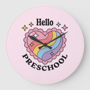Relógio Grande Olá, pré-escola De volta à pré-escola