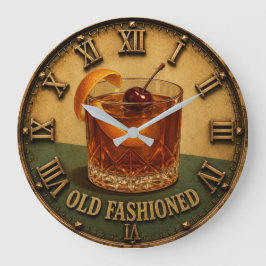 Relógio Grande Old Fashioned Cocktail Whiskey Bar Decor