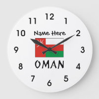 Oman e Omani Flag com seu nome