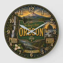 Relógio Grande Oregon Beaver State Mountain Coastal