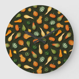 Relógio Grande Ornamentais para o outono, outono, Ação de Graças