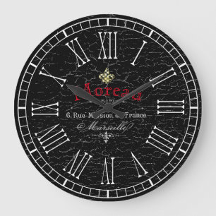 Relógio Grande Os franceses do olhar do vintage personalizam