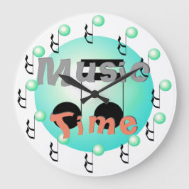 Relógio Grande Os músicos musicais DJs do tempo da música unem a