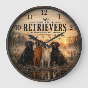 Relógio Grande Os Quatro Retrievers – Caça ao Pato