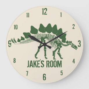 Relógio Grande Ossos do Dinossauro Personalizados