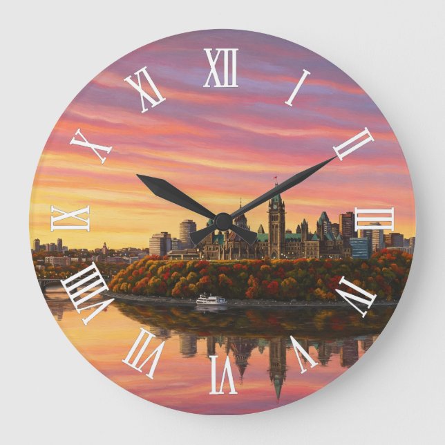 Relógio Grande Ottawa Canada Travel (Frente)