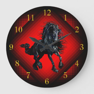 Relógio Grande Ouro de cavalo frisético