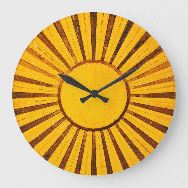 Relógio Grande Ouro Sunburst (Frente)