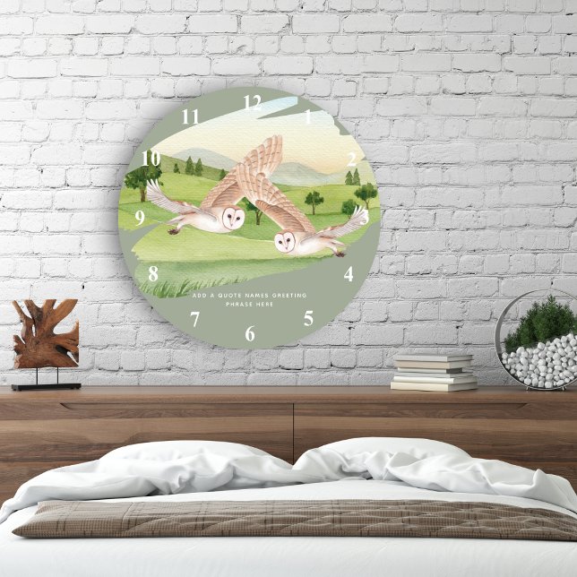 Relógio Grande OWL GIFTS - Personalizado (Criador carregado)
