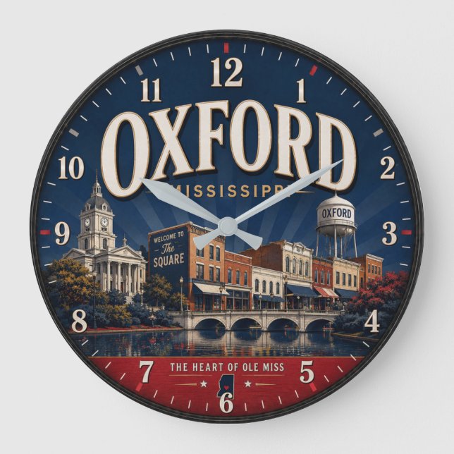 Relógio Grande Oxford Mississippi  (Frente)