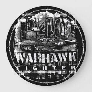 Relógio Grande P-40 Warhawk