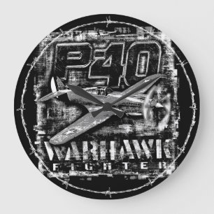 Relógio Grande P-40 Warhawk