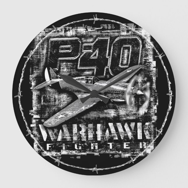 Relógio Grande P-40 Warhawk (Frente)