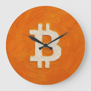 Relógio Grande Padrão Bitcoin (Óleo, Estilo: 1)