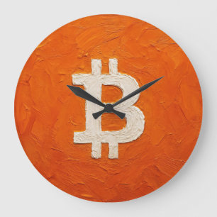 Relógio Grande Padrão Bitcoin (Óleo, Estilo: 2)