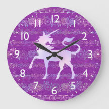 Padrão Boêmiano Iridescente e Silhueta Unicorn