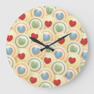 Relógio Grande Padrão cardíaco no estilo de vintage